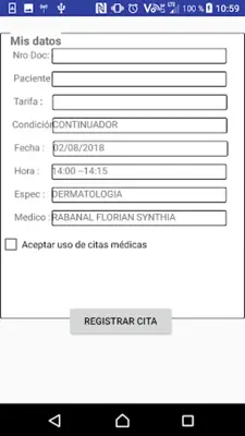 Citas Hch android App screenshot 1